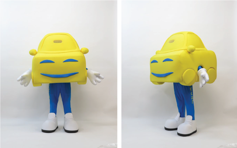 Happy-Car-Mascot-Uniform